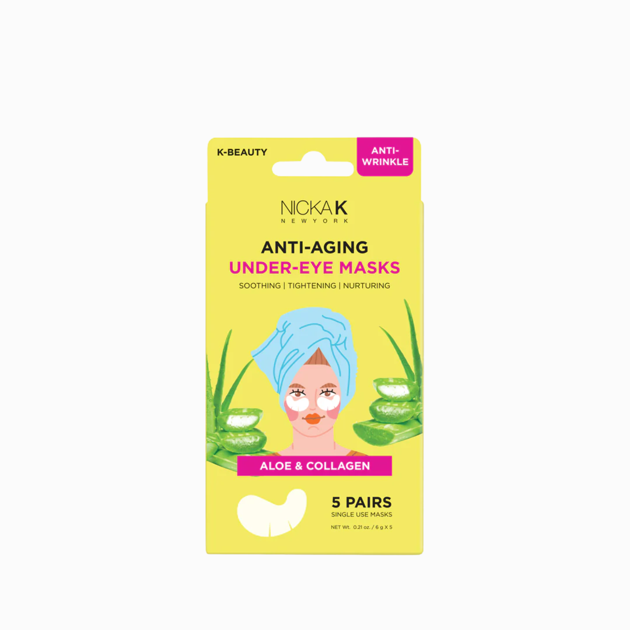 Anti-Aging Under Eye Masks - Aloe – NICKA K NEW YORK