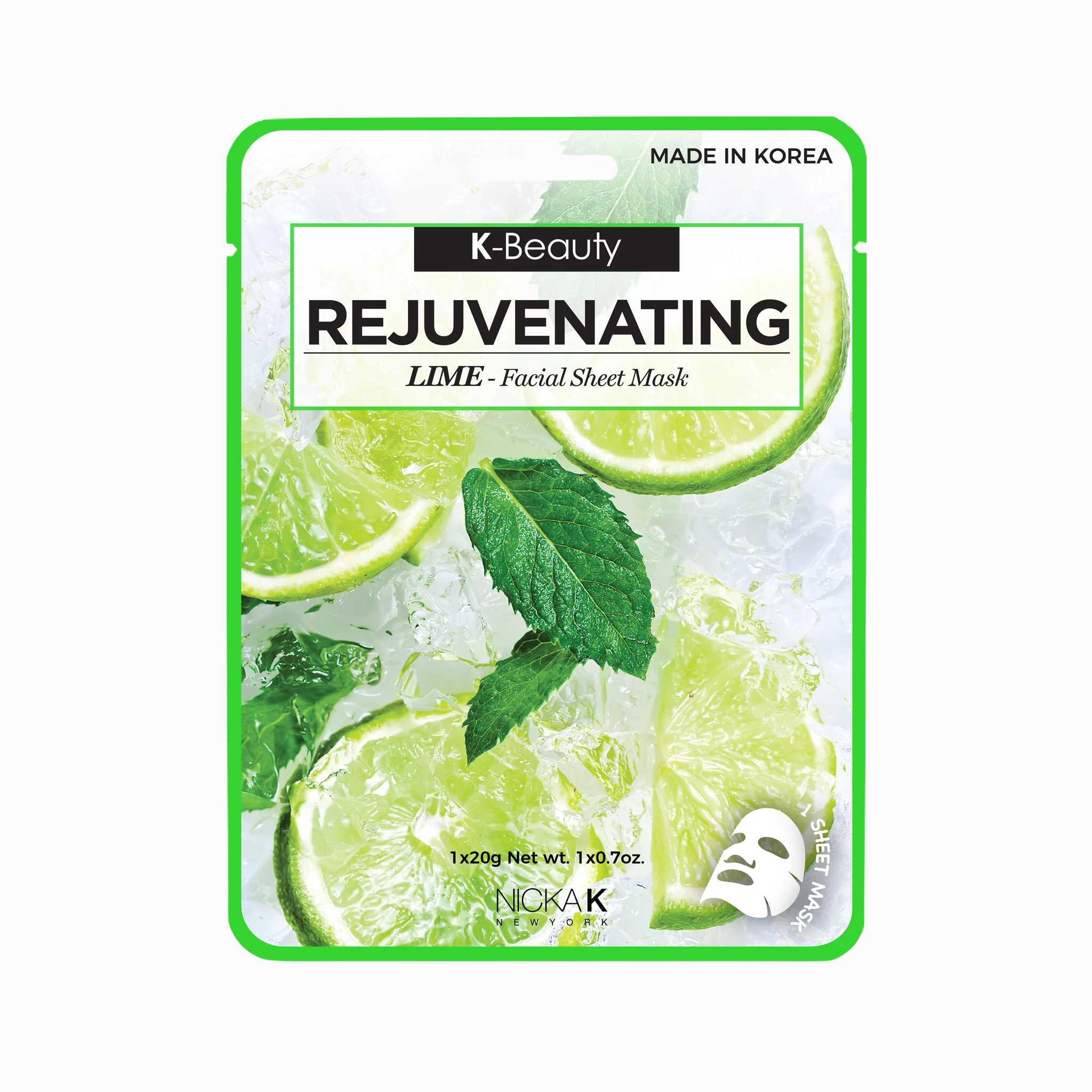 Facial Sheet Mask - Lime – NICKA K NEW YORK