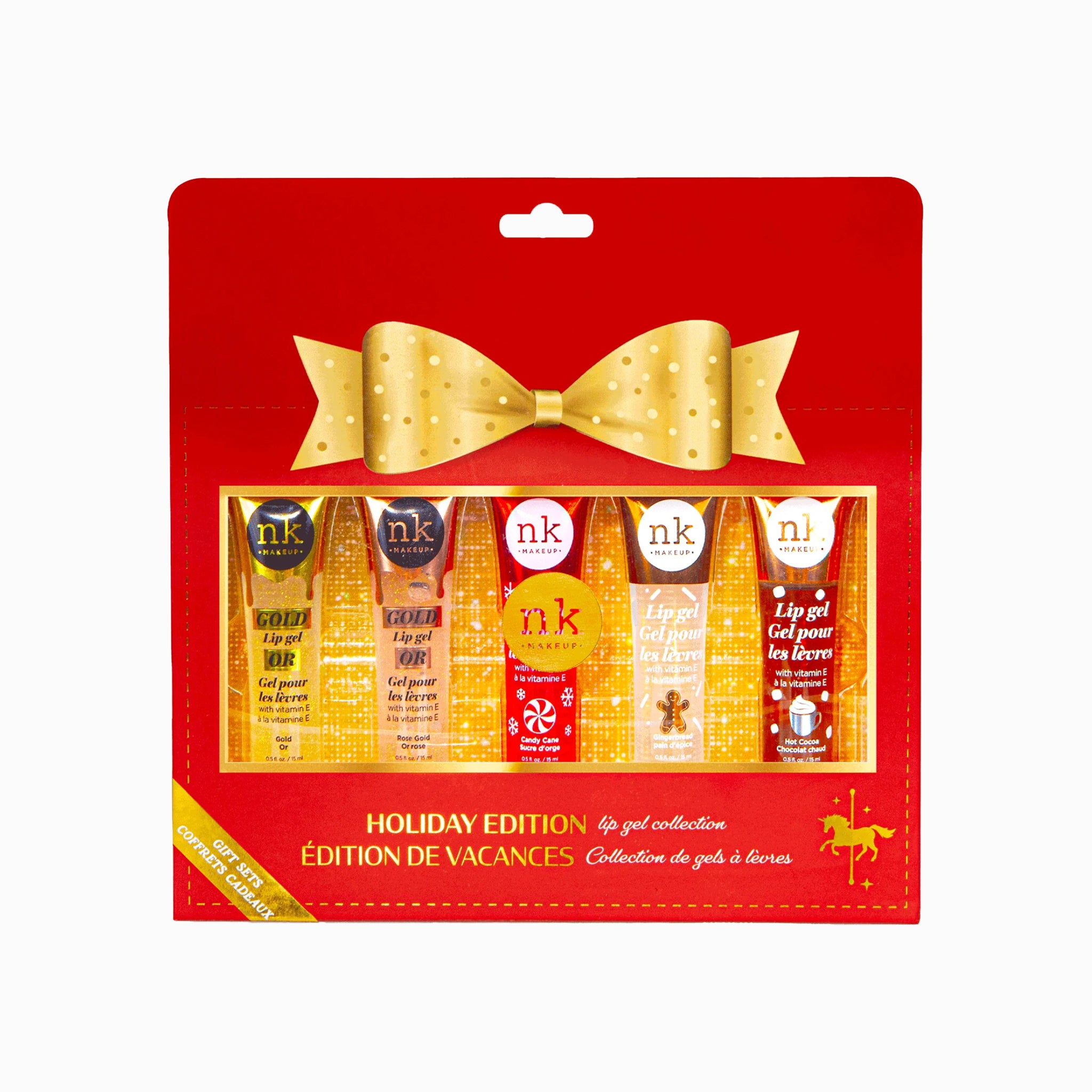 Holiday Glow: 5-Piece High Gloss Lip Gel Set