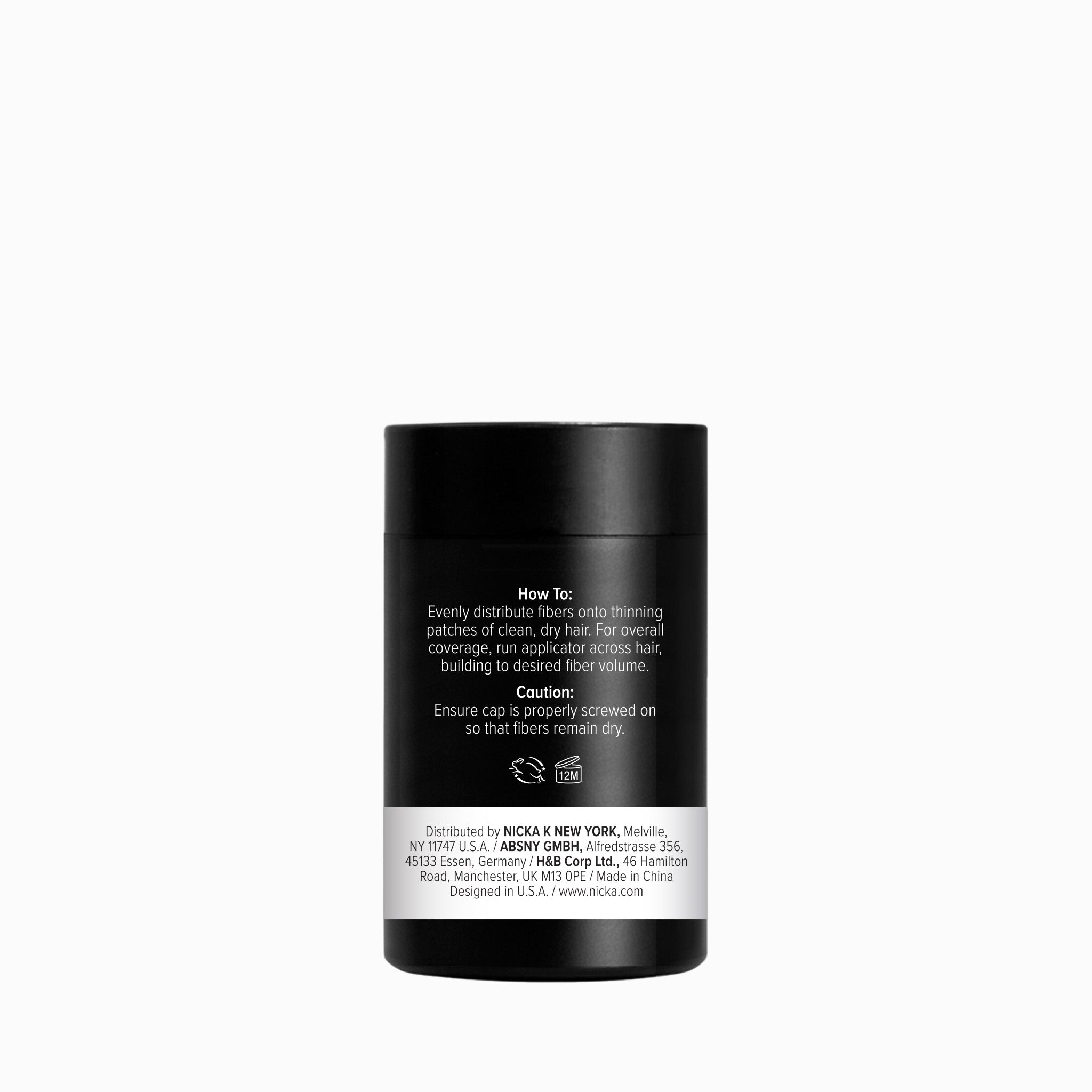 Thickening Hair Fibers – Black (Keratin Infused)