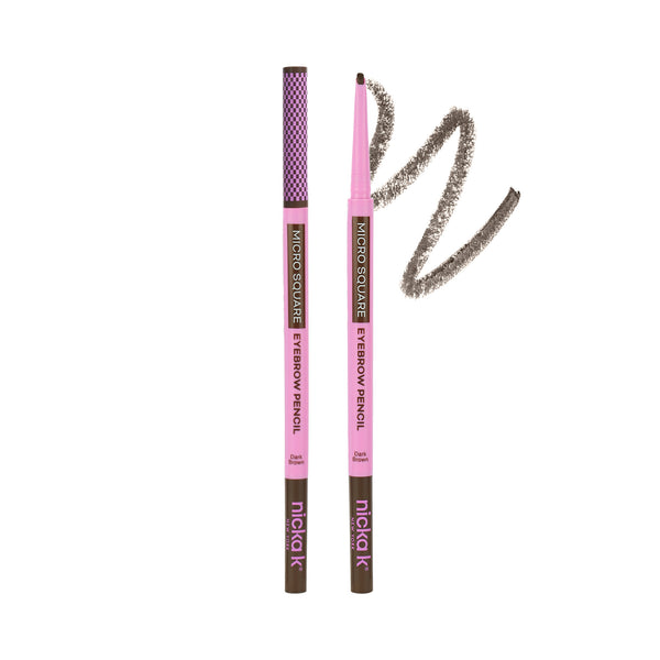 Micro Square Eyebrow Pencil – Dark Brown, shade swatch