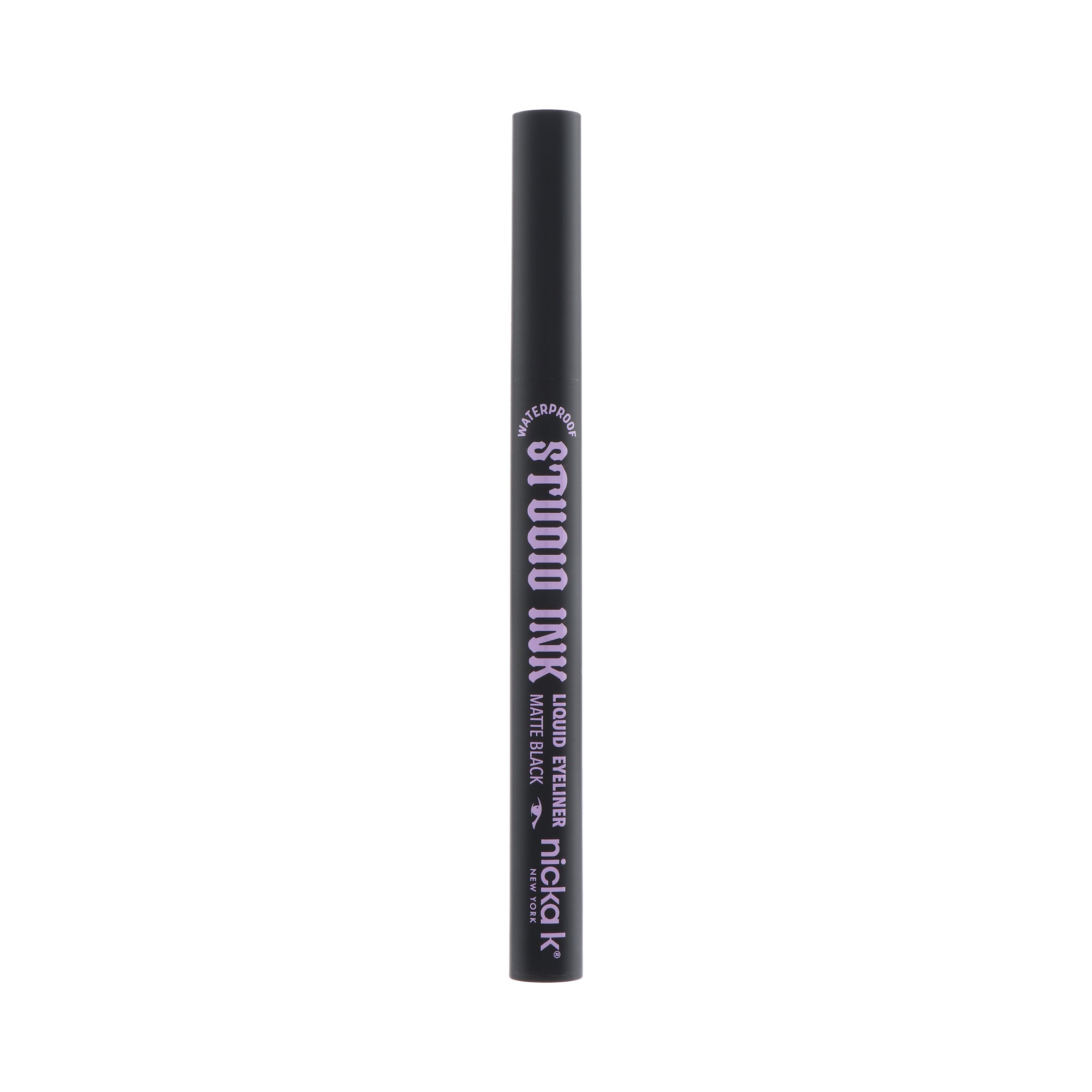 Studio Ink Waterproof Liquid Eyeliner in Matte Black (ELSK01), closed packaging