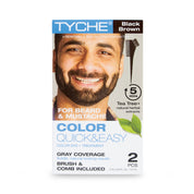 Permanent Beard & Mustache Color - DARK BROWN - hlbs04