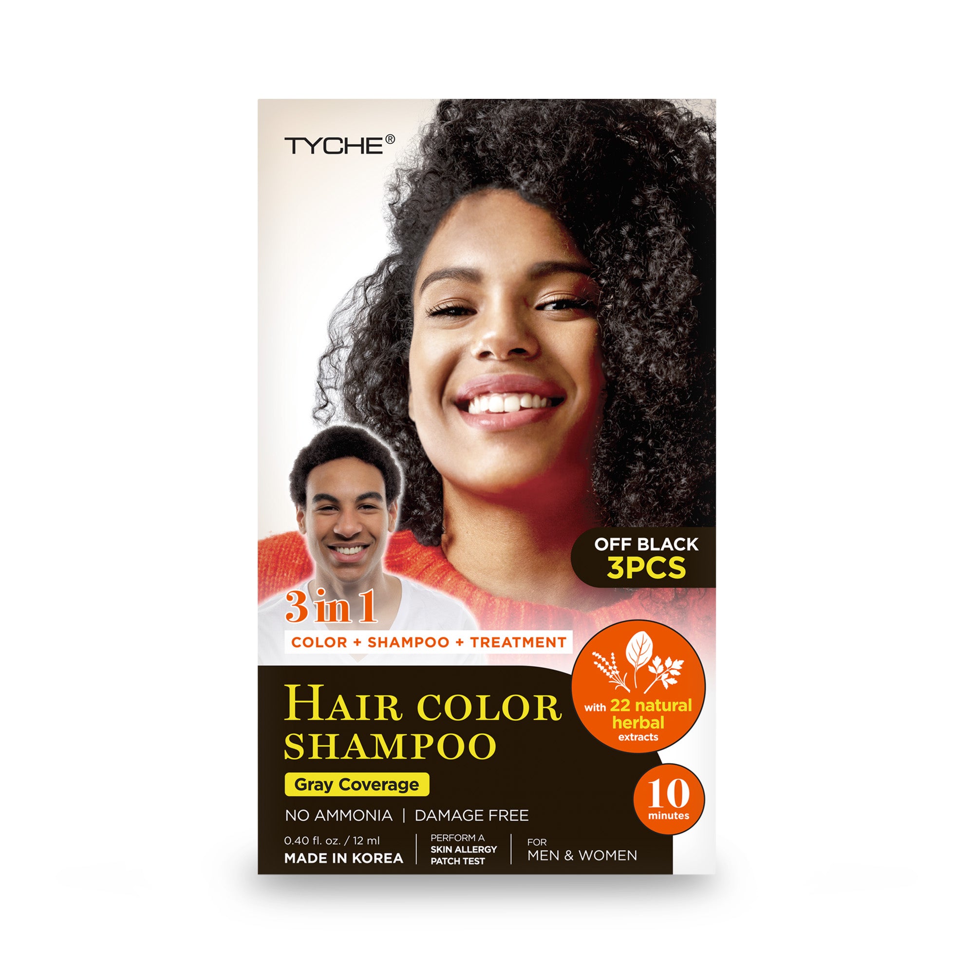 Magic Hair Color Shampoo - OFF BLACK - hlsm02