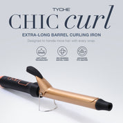 TYCHE Chic Extra-Long Barrel Curling Iron