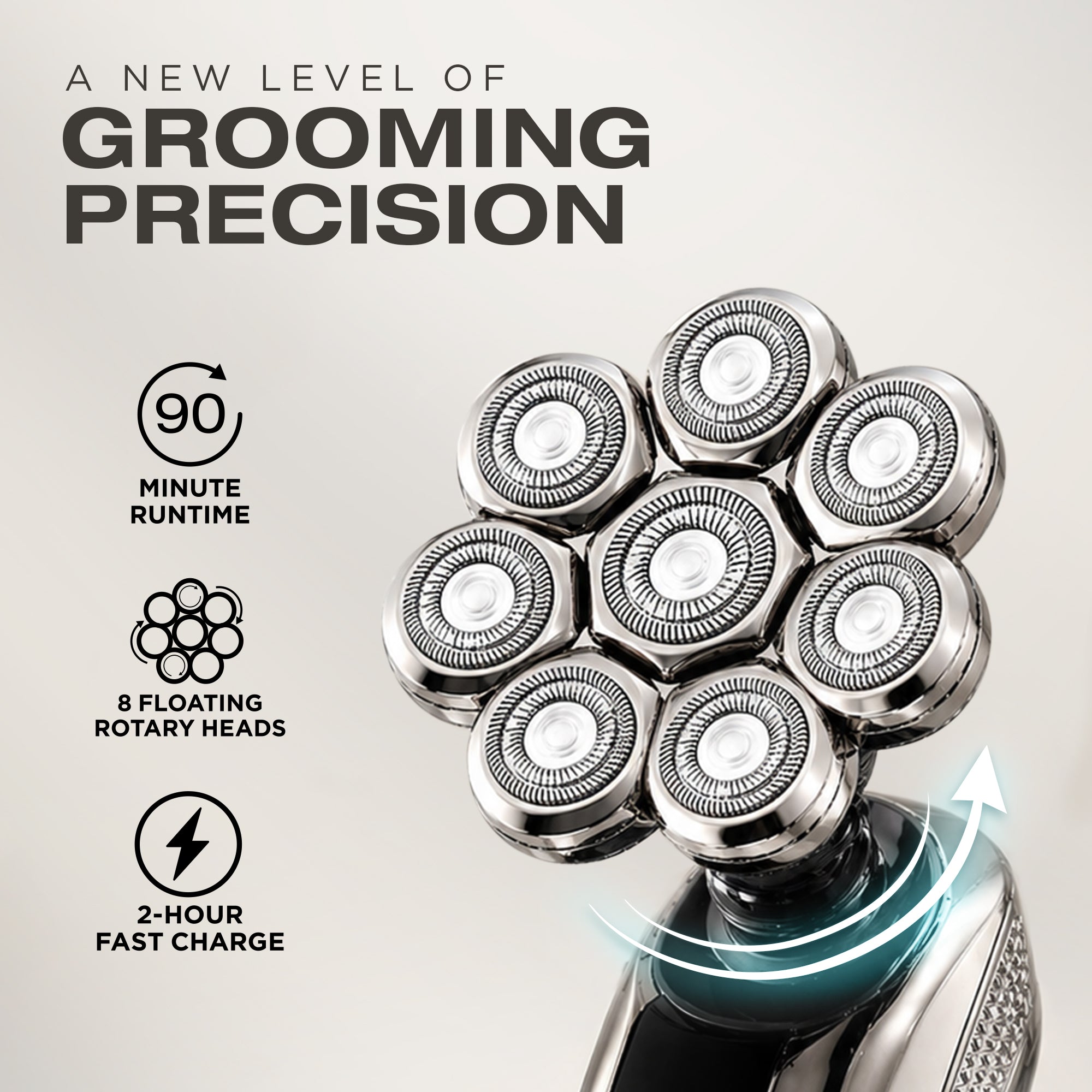 Tyche Turbo 8 Blade Head Shaver
