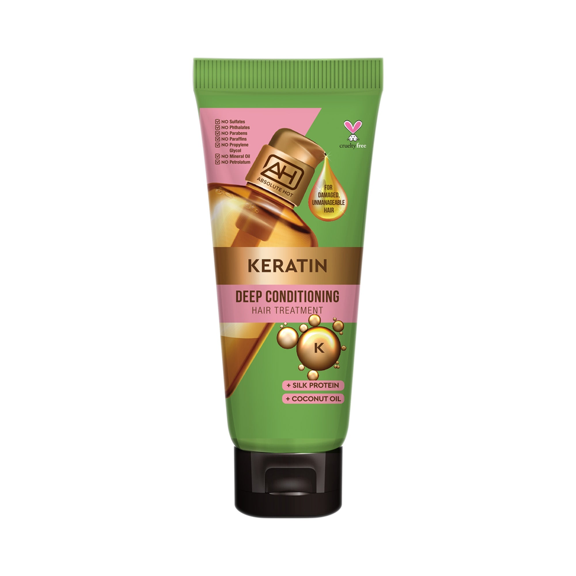 Keratin Deep Conditioning Hair Treatment, front view