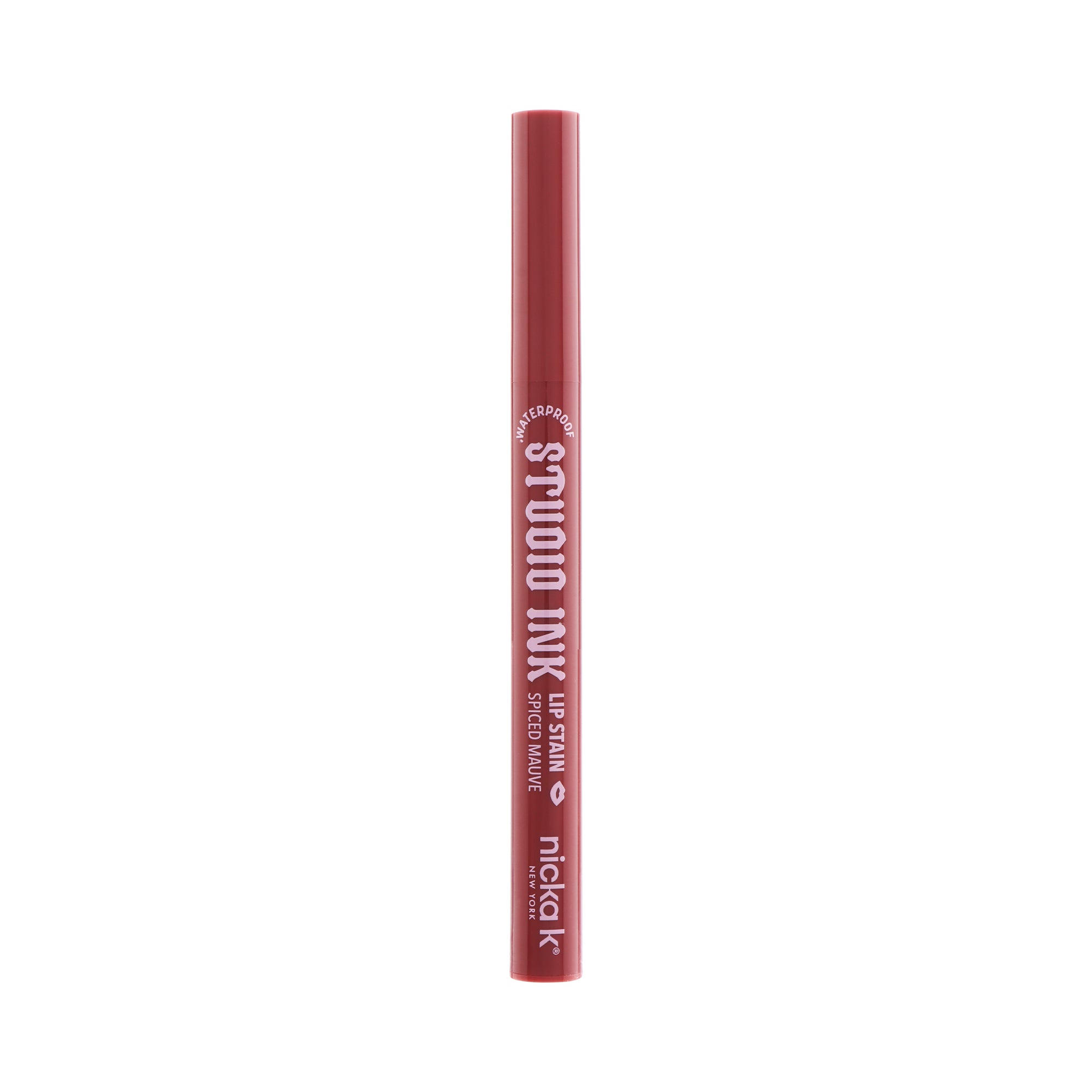 Studio Ink Waterproof Lip Satin in Spiced Mauve (LLSK04), closed packaging