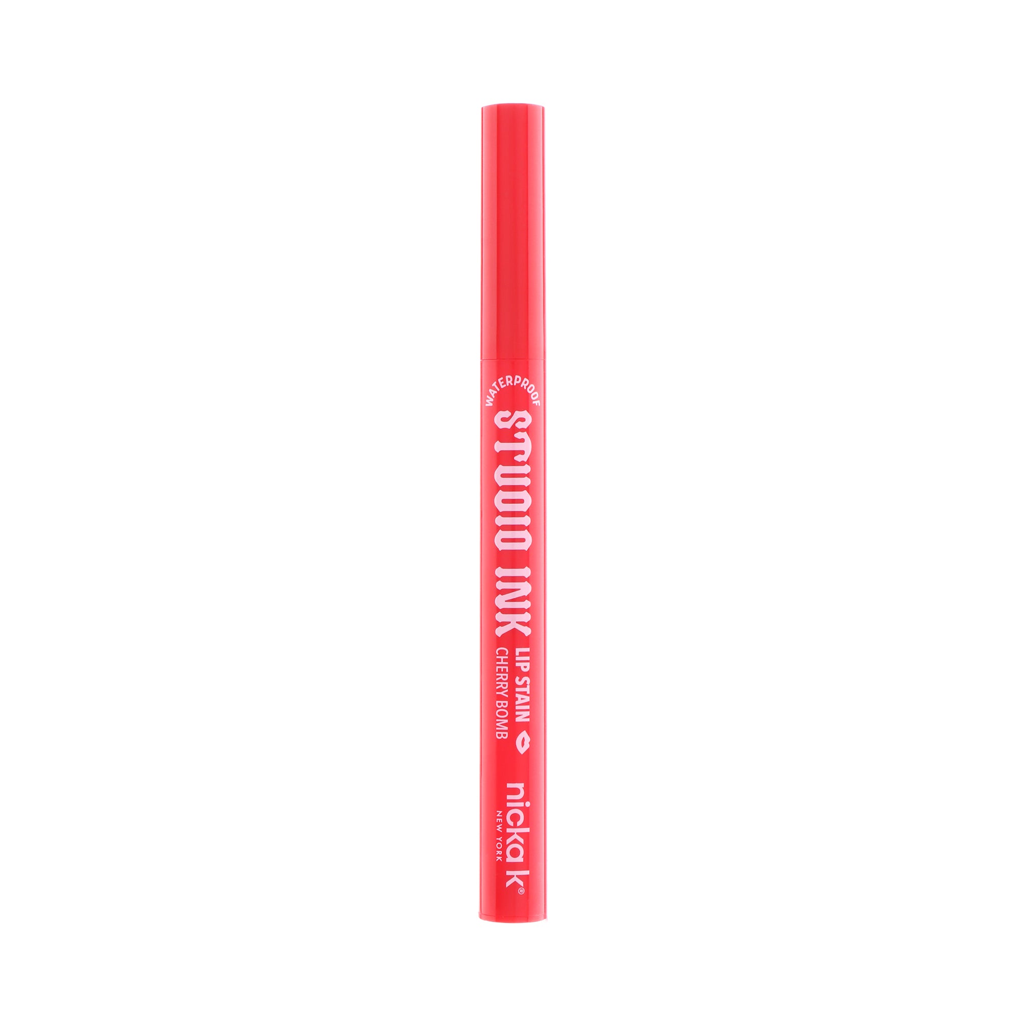 Studio Ink Waterproof Lip Satin in Cherry Bomb (LLSK06), closed packaging
