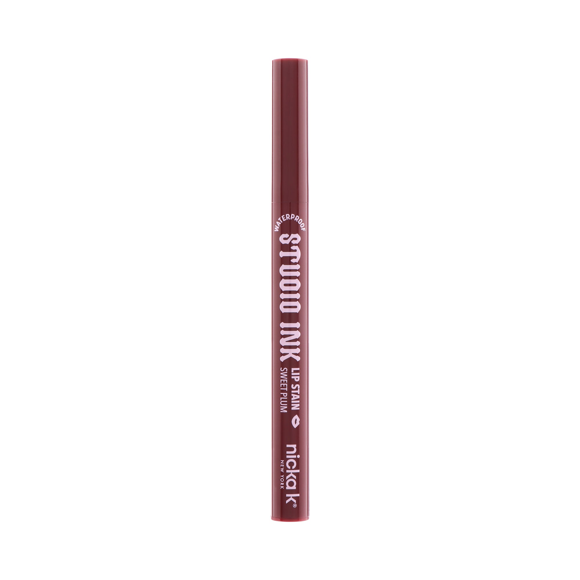 Studio Ink Waterproof Lip Satin in Sweet Plum (LLSK07), closed packaging