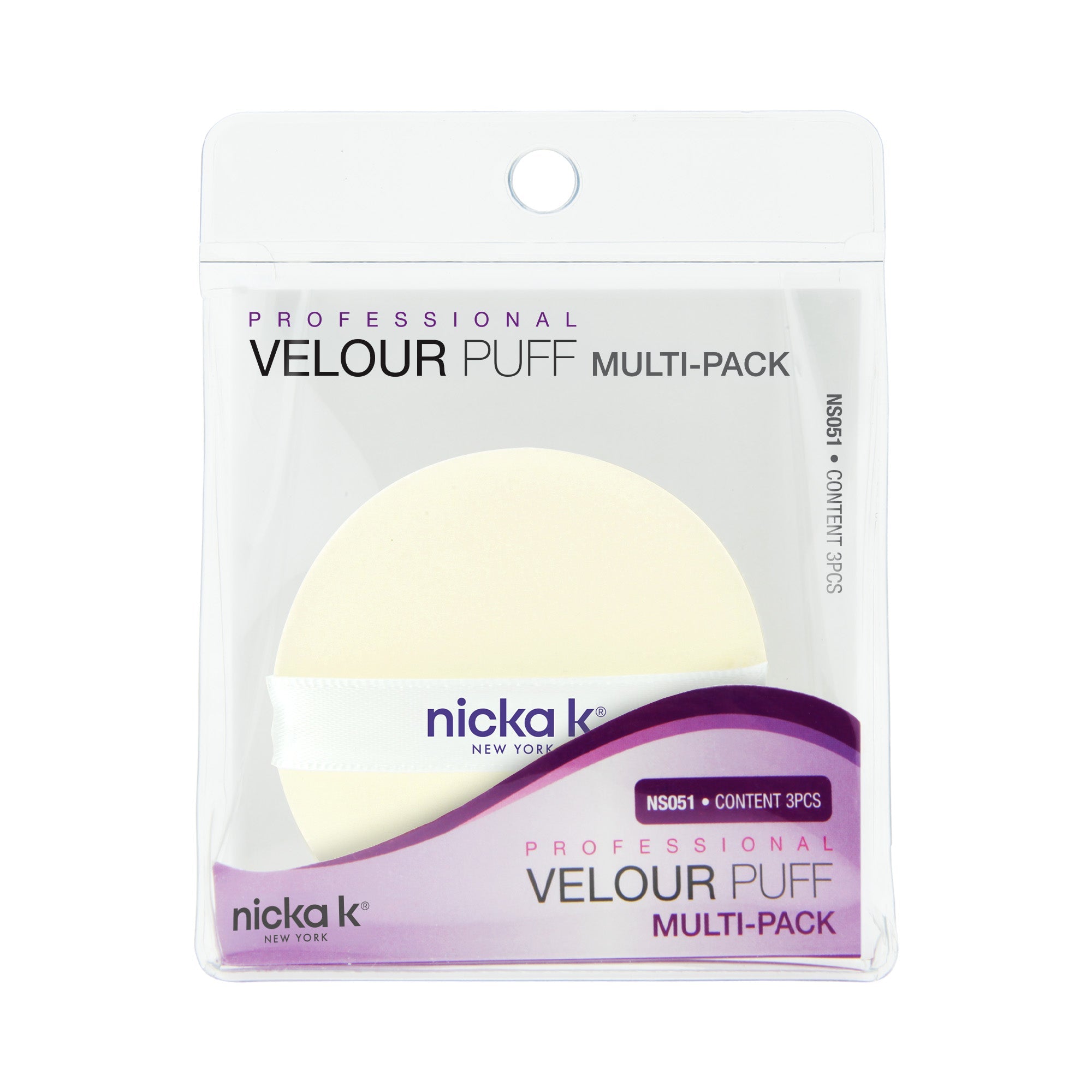 Velour Puff Multi-Pack, retail packaging