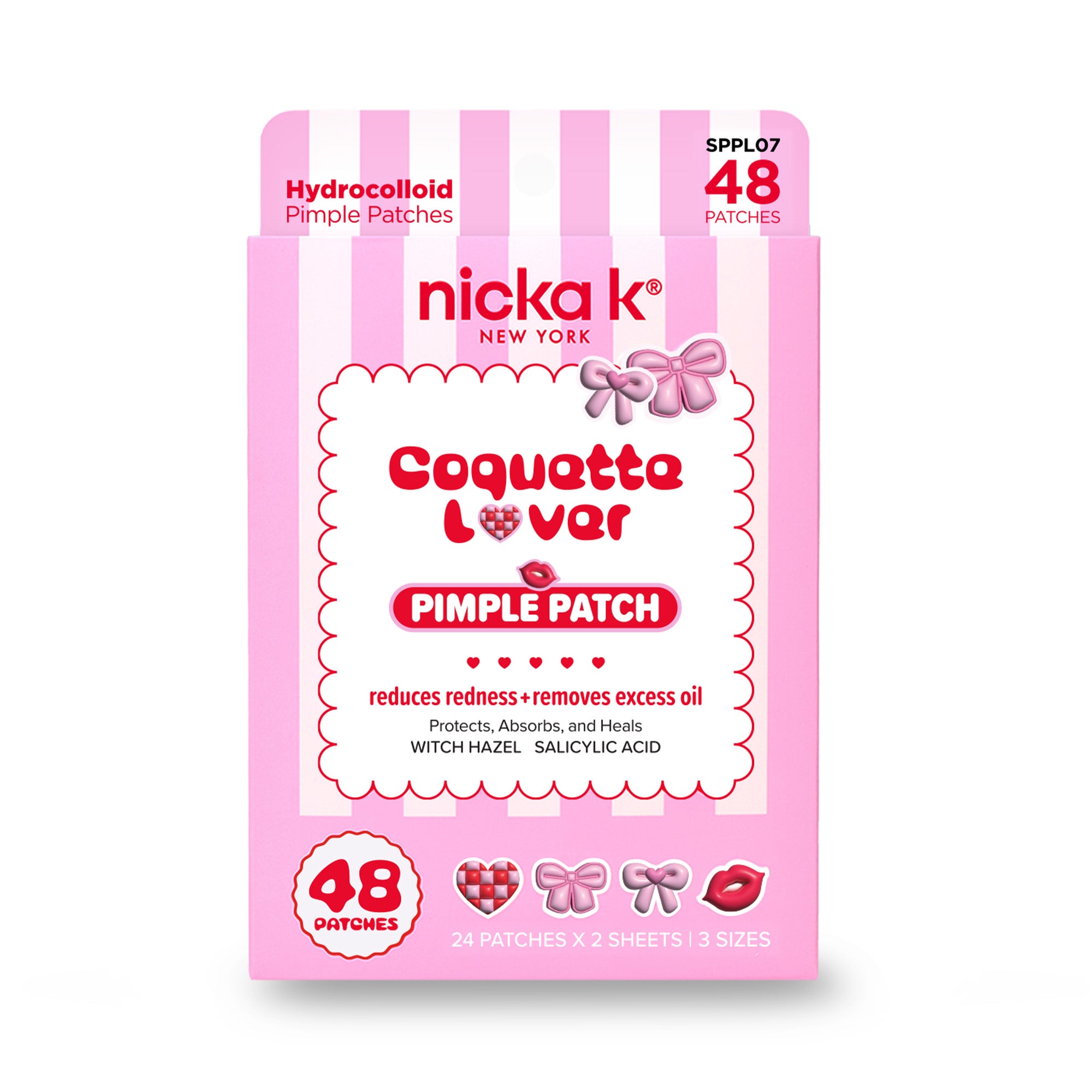 Hydrocolloid Pimple Patches – Coquette Lover, front view