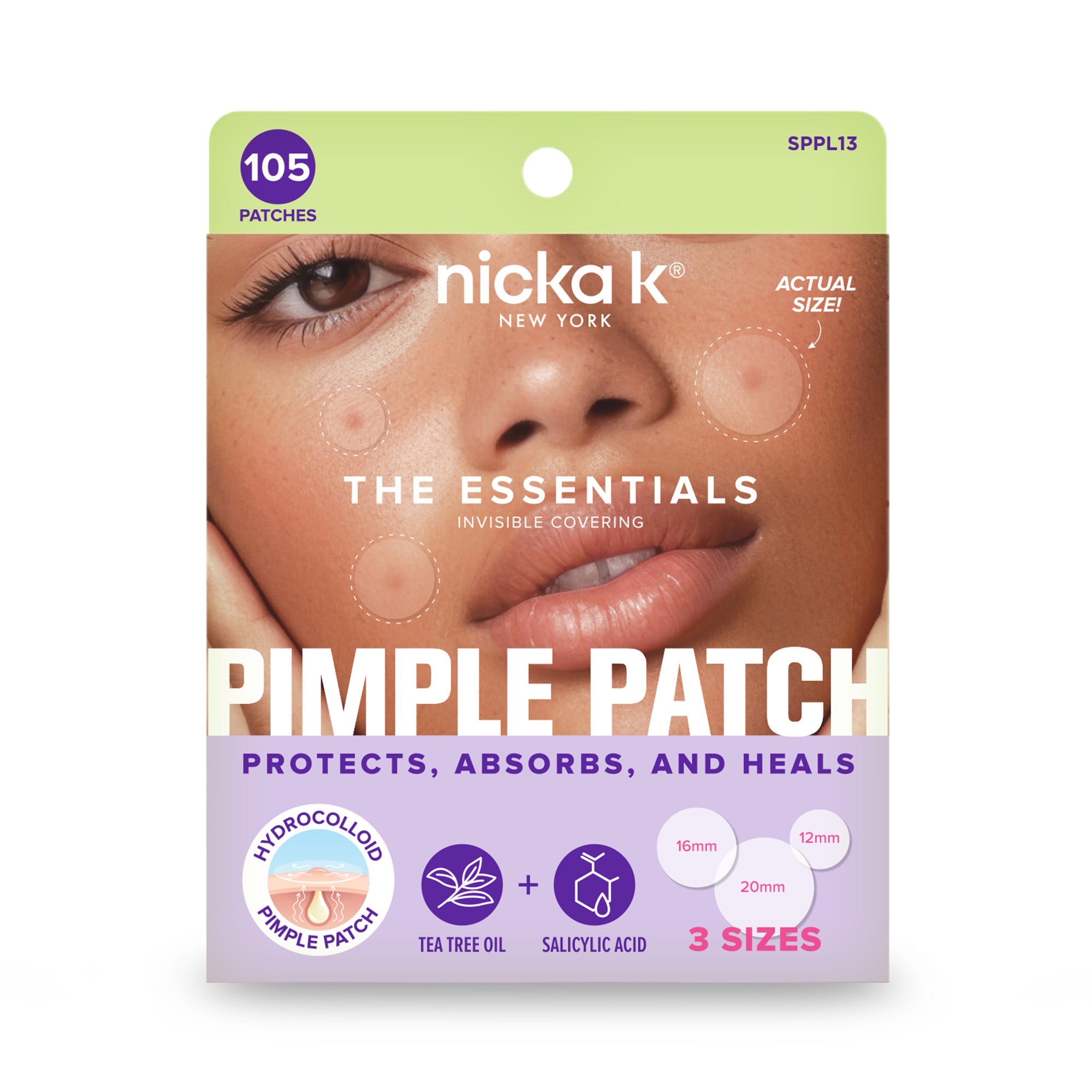 Hydrocolloid Pimple Patches – The Essentials Invisible Covering, front view