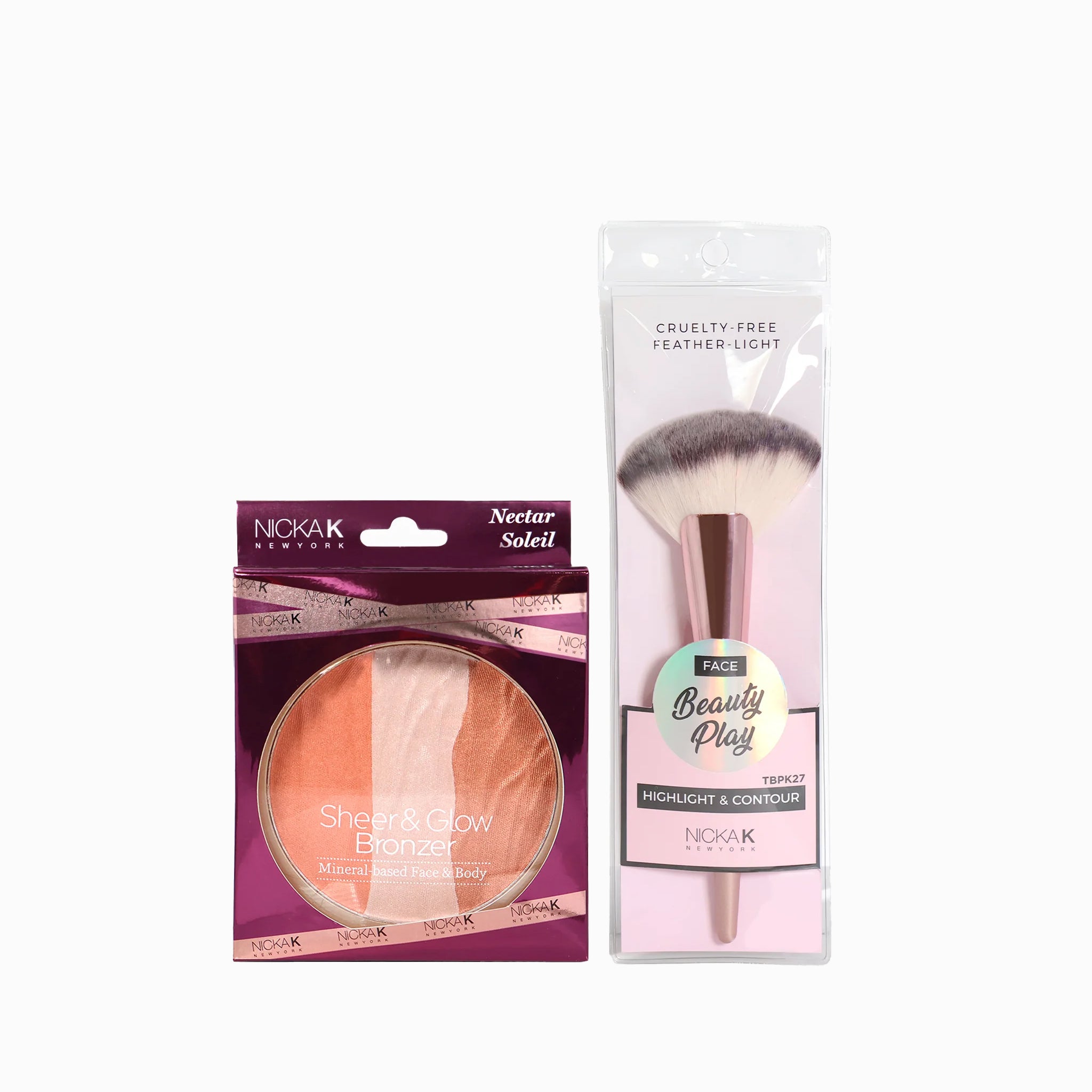Sheer & Glow Bronzer With Brush – NICKA K NEW YORK