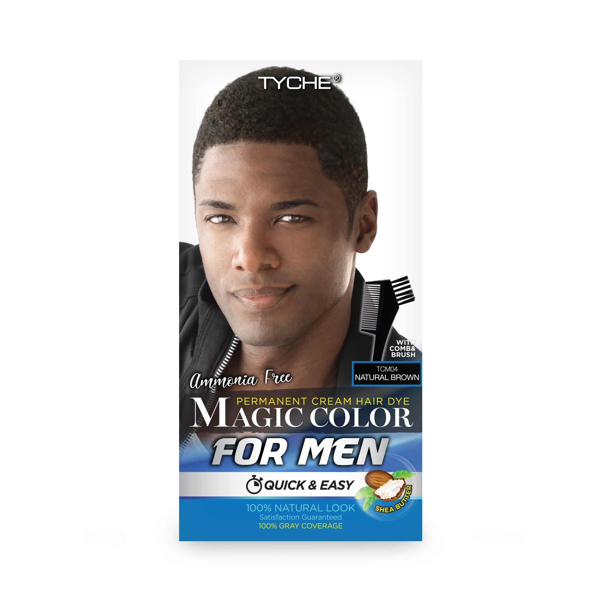 Magic Color For Men Permanent Cream Hair Dye – Natural Brown