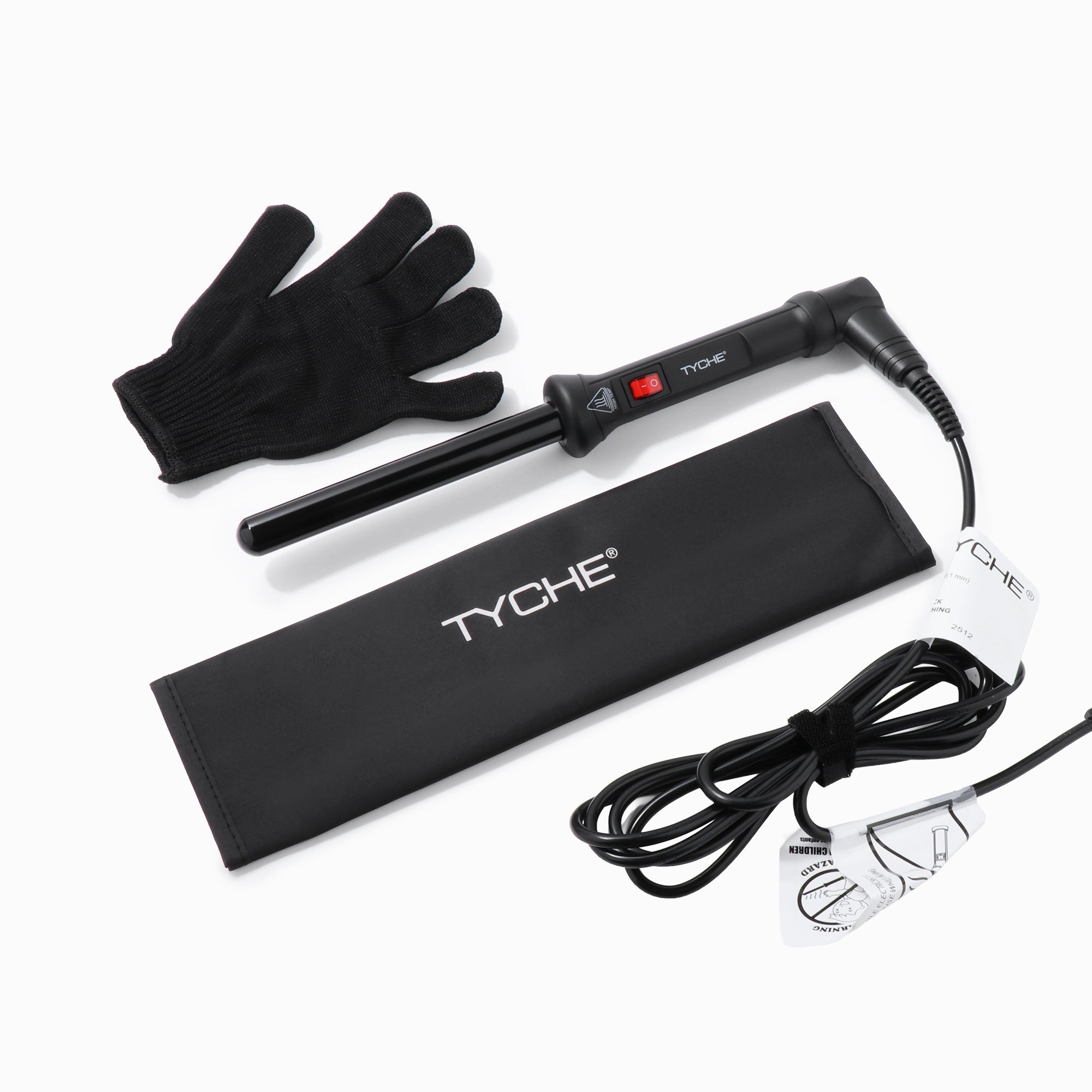TYCHE Professional Ceramic Teflon Curling Rod