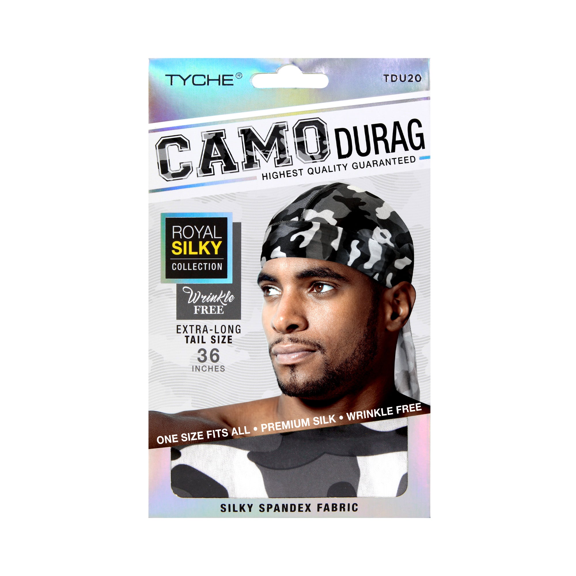 Camo Durag - BLACK - tdu20