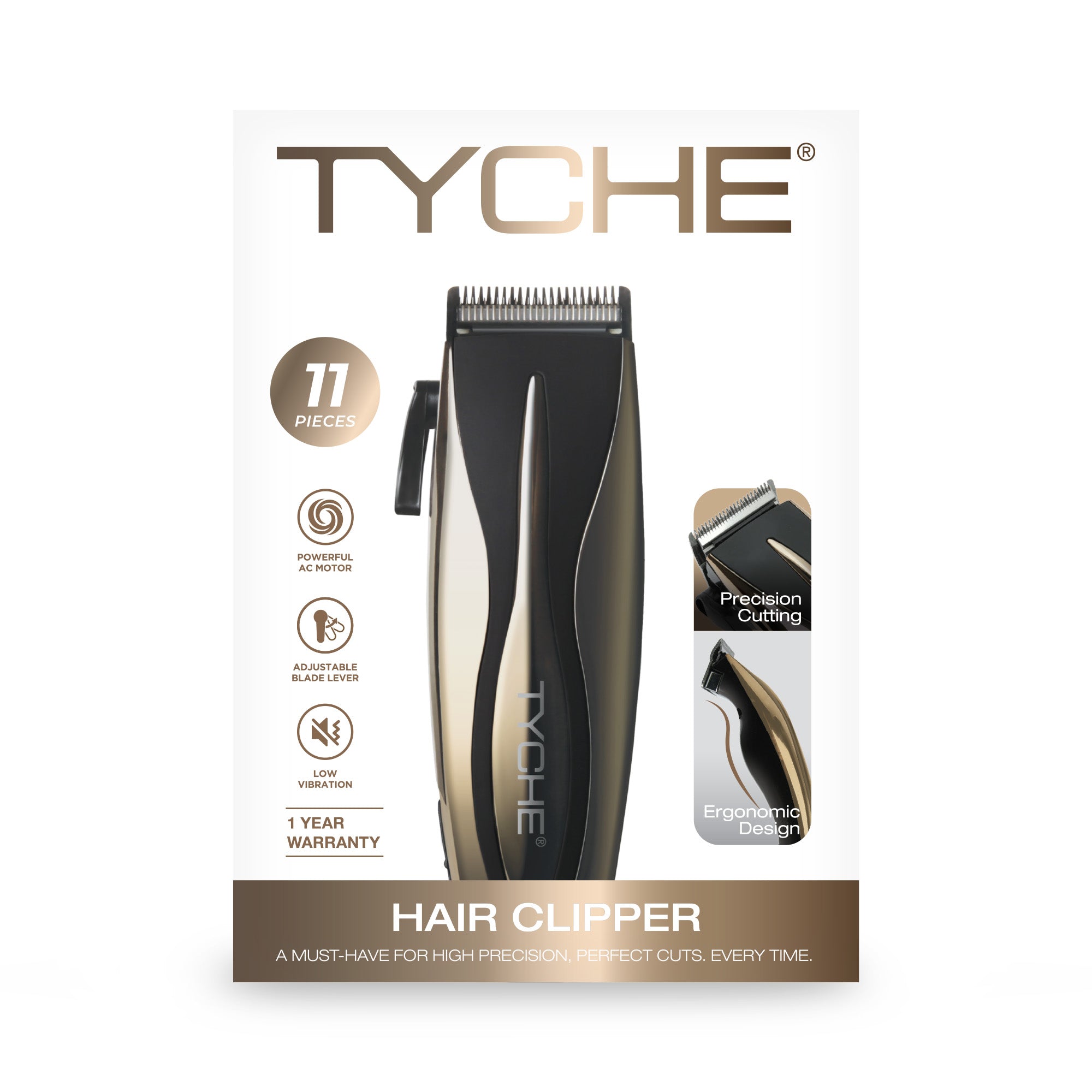 Tyche Turbo Hair Clipper, retail packaging