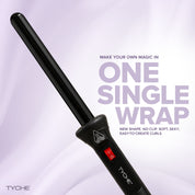 TYCHE Professional Ceramic Teflon Curling Rod