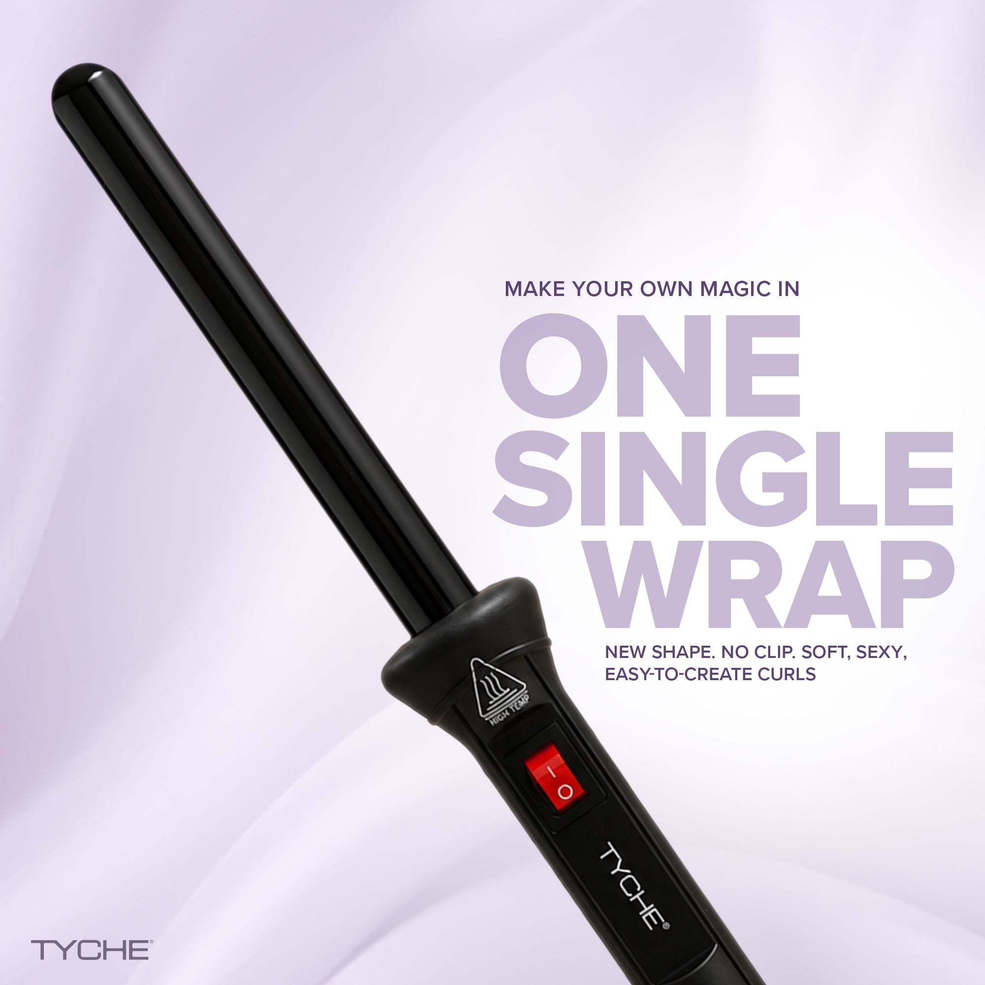 TYCHE Professional Ceramic Teflon Curling Rod