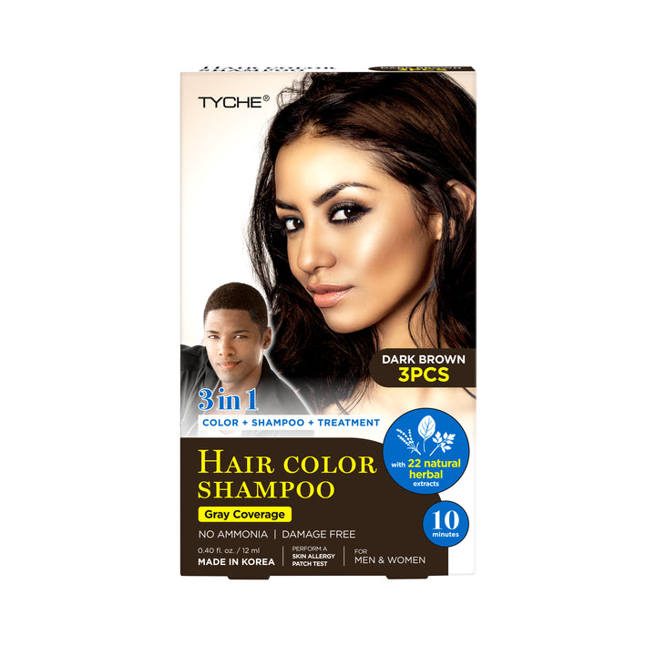 Magic Hair Color Shampoo | Hair by Nicka K - DARK BROWN HLSM03