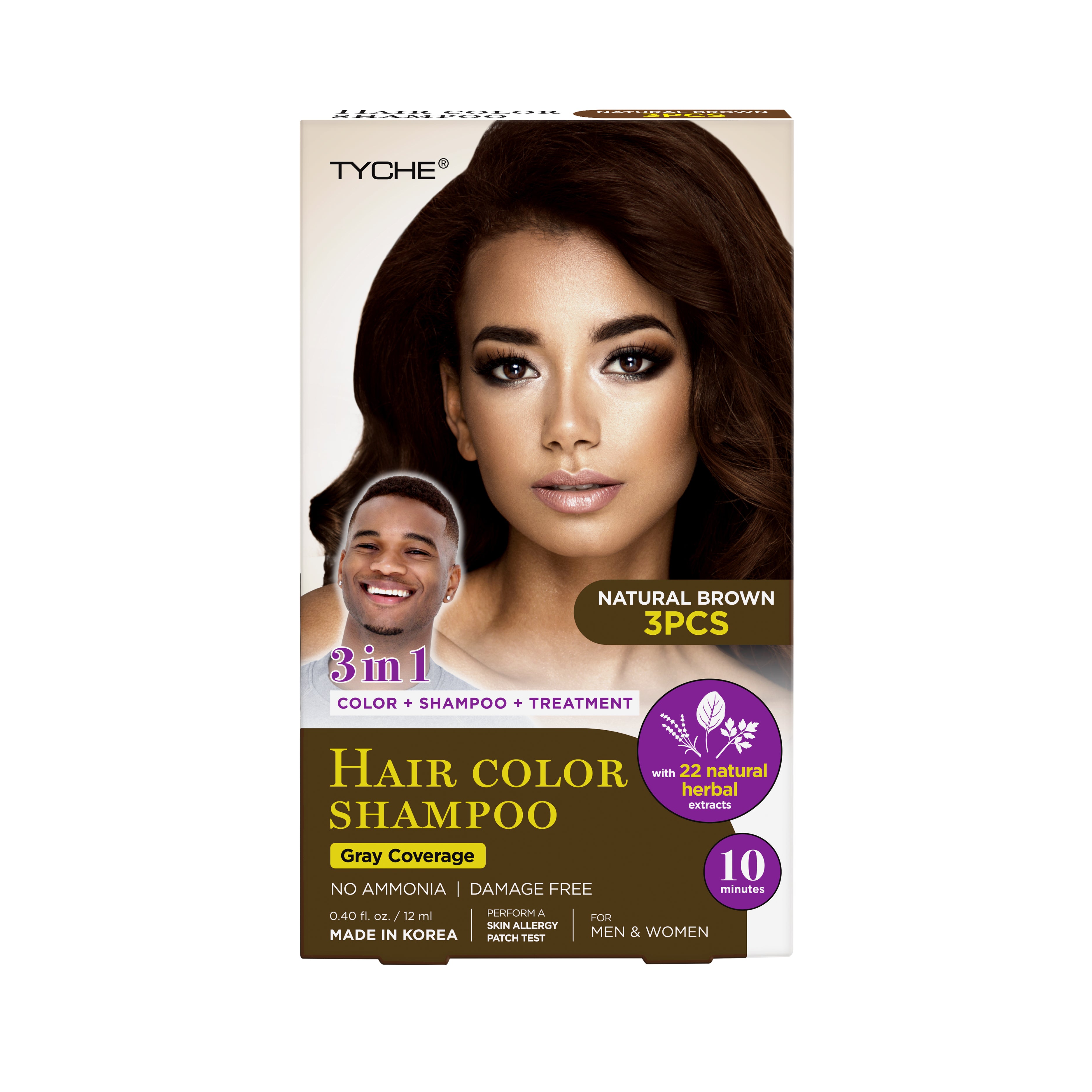 Magic Hair Color Shampoo | Hair by Nicka K -  NATURAL BROWN HLSM04