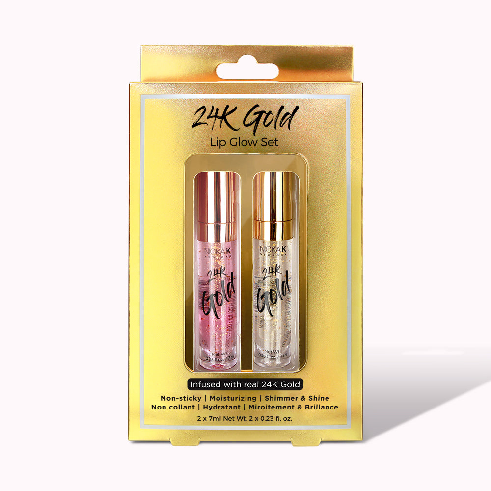 24K Gold Lip Glow Set