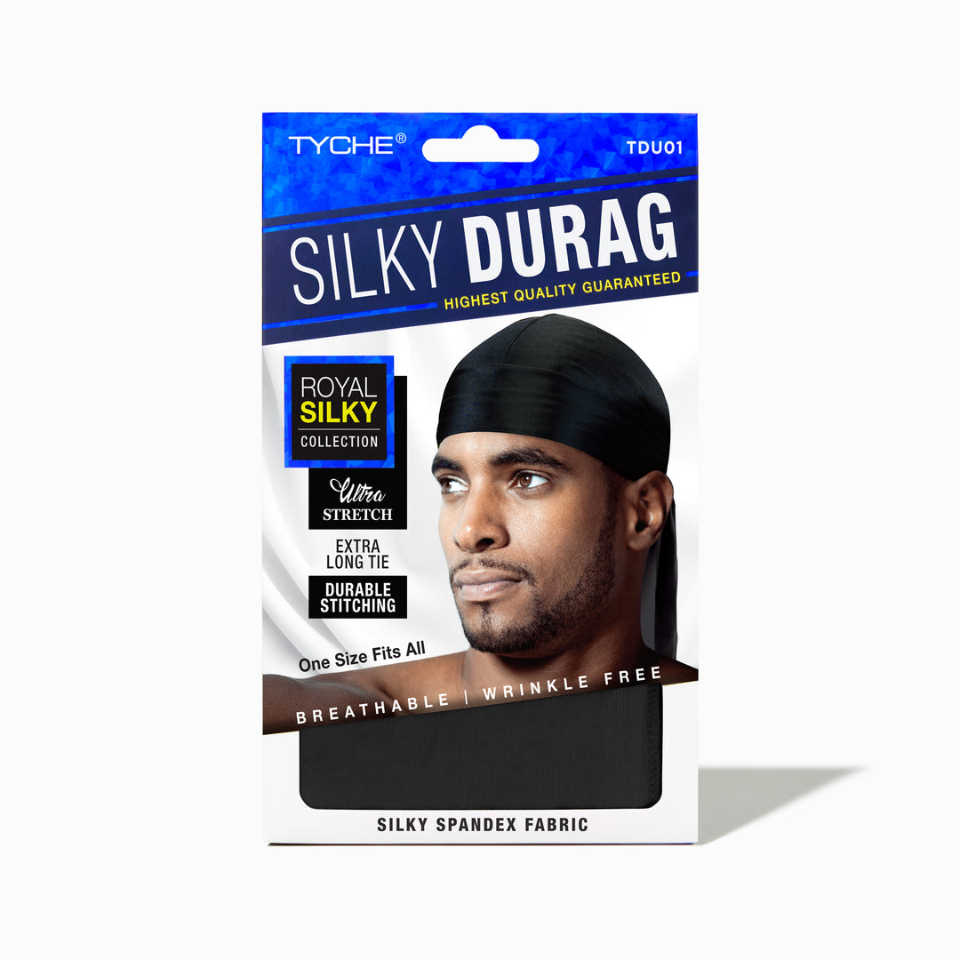 Silky Durag | Durags by NIcka K - TDU01 BLACK