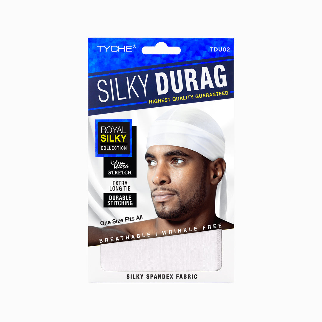 Silky Durag | Durags by NIcka K - TDU02 WHITE